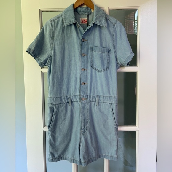 Levi's HERITAGE SHORT SLEEVE ROMPER XS - Picture 3 of 10